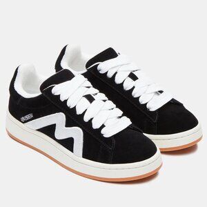 Steve Madden Razzle Black Suede Sneakers